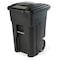 Toter Toter 48 Gal. Trash Can Blackstone with Quiet Wheels and Lid ANA48 - alternate 1